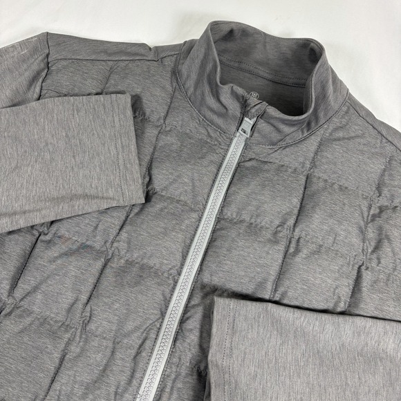 G/Fore Shelby Golf Jacket Men's Large Gray Quilted Performance Puffer Golf
